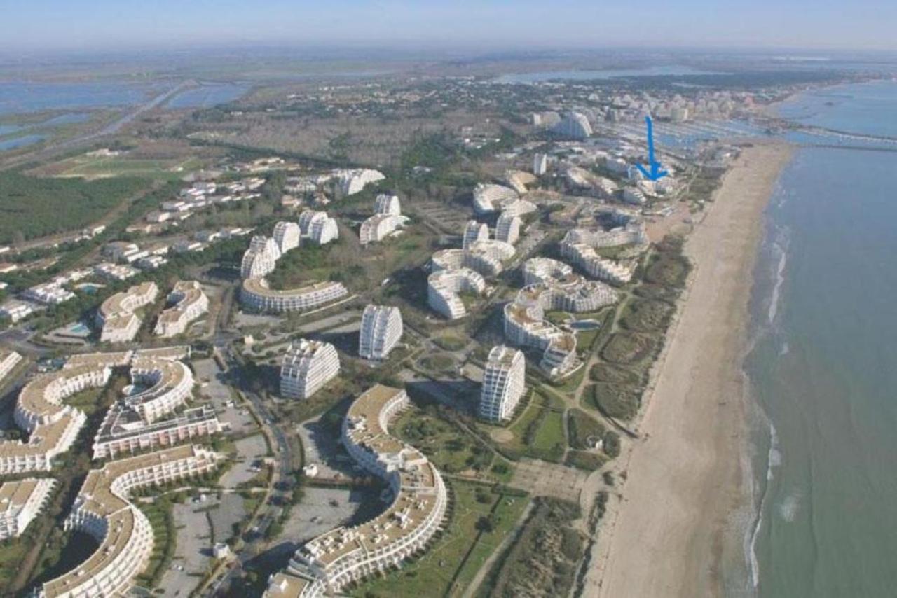 Ancre Bleue***, 1Ere Ligne Plage, Piscine, Clim. Ла-Гранд-Мот Экстерьер фото